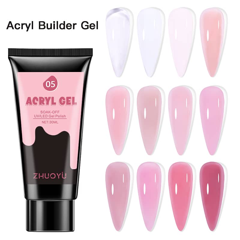 12-Color Poly Gel Collection for nail extension